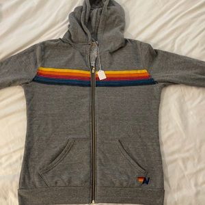 Aviator nation five stripe hoodie